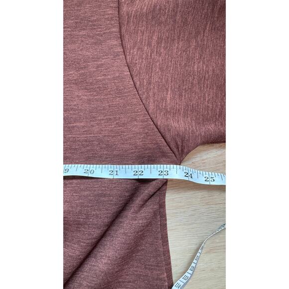 Athleta Altitude Polartec Half Zip Sweatshirt Rust Size Large - Picture 11 of 12
